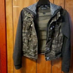 Camo denim jacket
